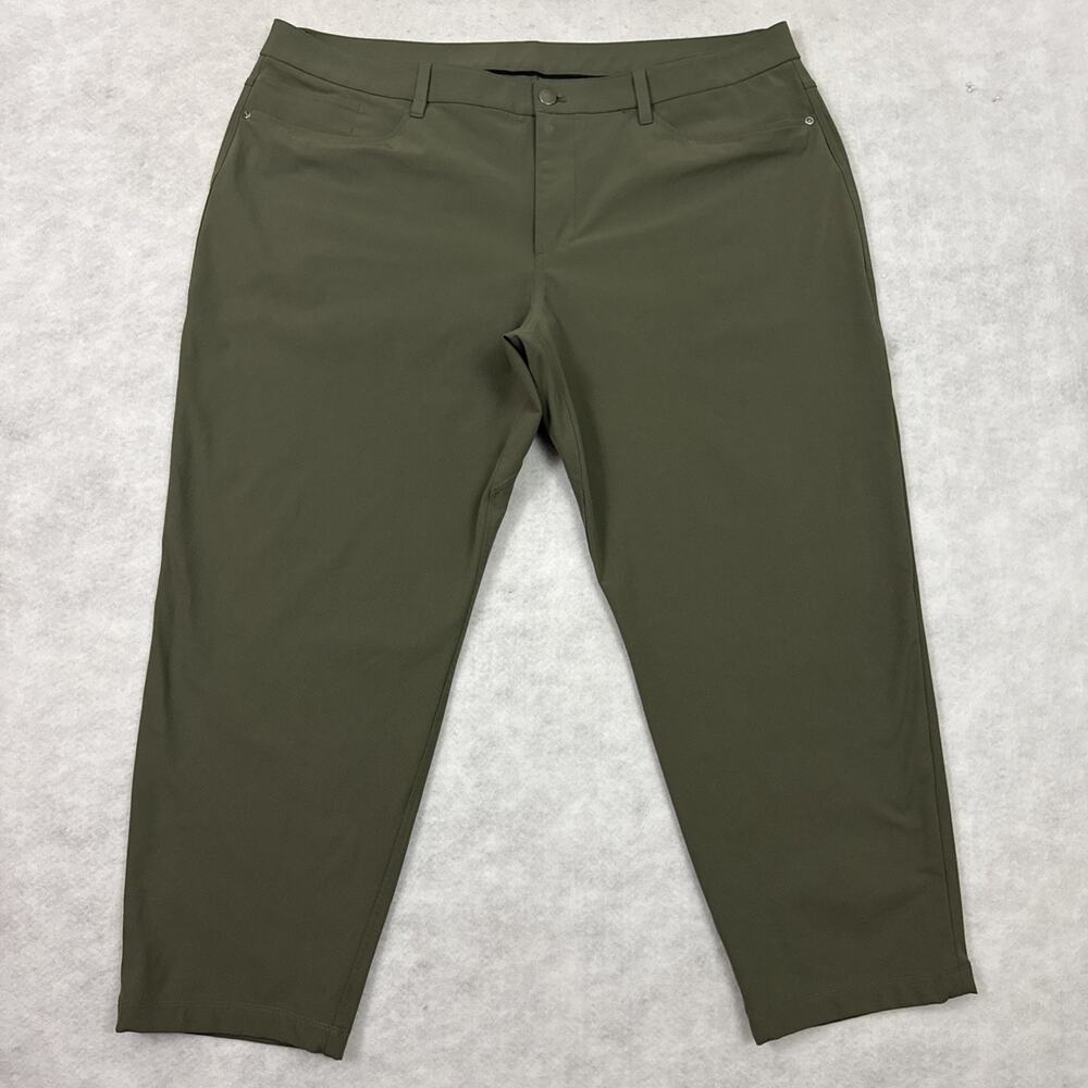 Lululemon Mens Pants Size 40 ABC Commission Warpstreme Green Classic Fit